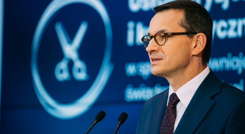 Mateusz Morawiecki (fot. Krystian Maj/KPRM) Morawiecki: Dziennie 1,5 mld zł pomocy dla firm w ramach Tarczy finansowej