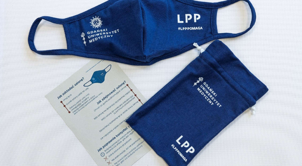 Osłony od LPP są wykonane w 100 procentach z bawełny. Fot. Paweł Sudara GUMed LPP wspiera Gdański Uniwersytet Medyczny. "To był spontaniczny projekt"