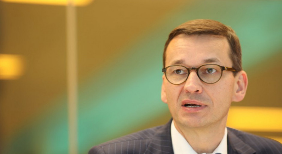 Premier Mateusz Morawiecki (fot. MR/Twitter) Premier: mechanizmy płacowe w kopalniach muszą być wsparte ze strony państwa