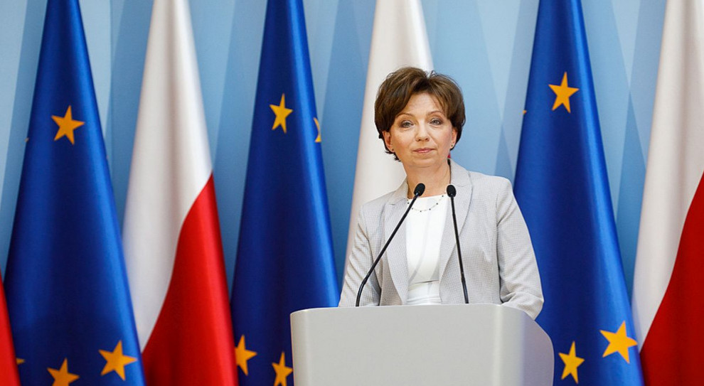 Marlena Maląg. (fot. Krystian Maj/KPRM) Maląg: dla rynku pracy ważne wytworzenie w młodym pokoleniu pozytywnego myślenia