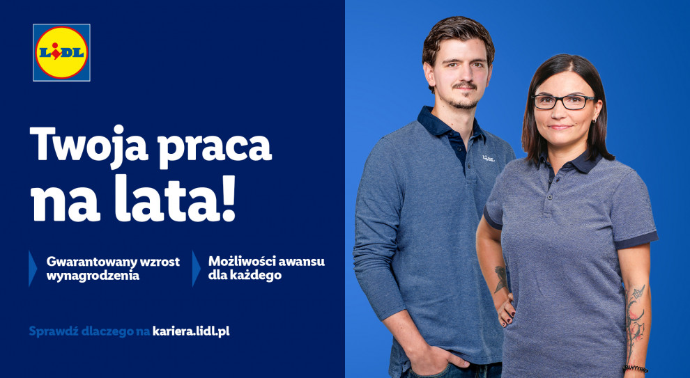 W kampanii – „Praca na lata” – sieć przedstawia sylwetki czworga pracowników – Magdy, Moniki, Patryka oraz Macieja. (Fot. Lidl Polska) Lidl wystartował z nową kampanią. Sieć sięgnęła po sprawdzony pomysł
