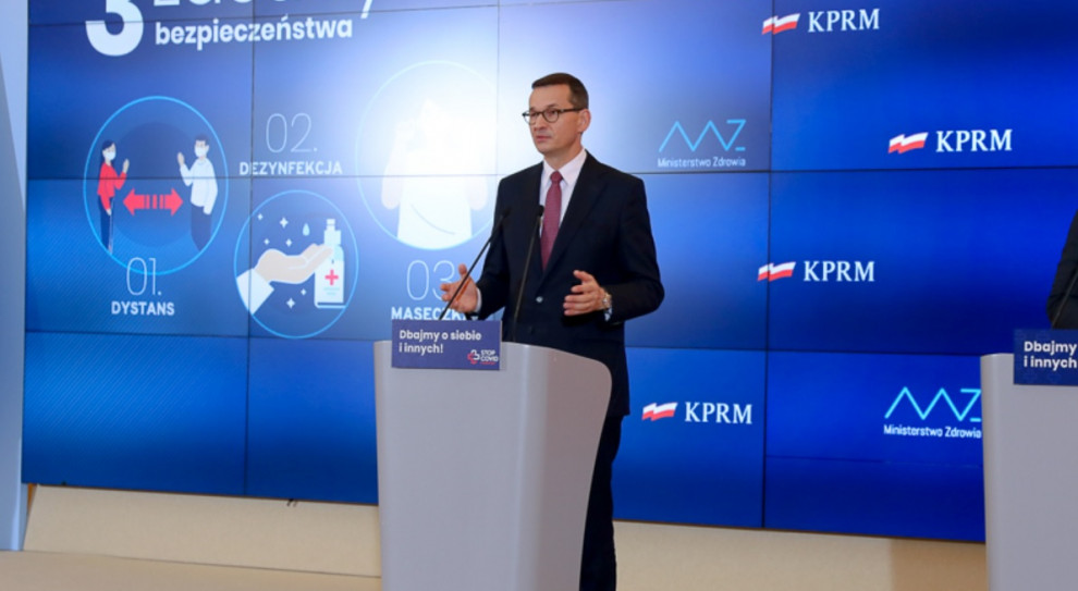 Mateusz Morawiecki (fot. Krystian Maj/KPRM) Premier: Wiosną zadziałaliśmy błyskawicznie. Uratowaliśmy co najmniej 3 mln miejsc pracy