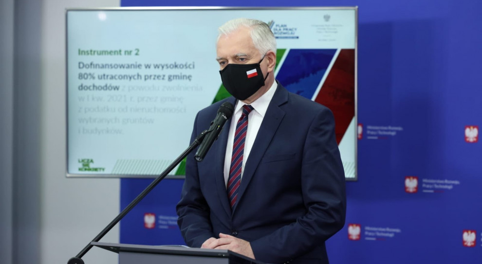 Jarosław Gowin (fot. twitter.com/MRPiT_GOV_PL) Gowin: Ogłosimy dodatkową listę kodów działalności gospodarczej objętych tarczą