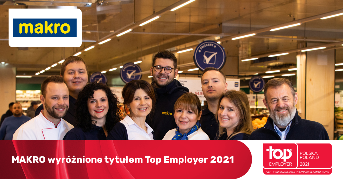 Makro Polska, po raz czwarty z rzędu otrzymała prestiżowy certyfikat Top Employer Polska (fot. mat.pras.)