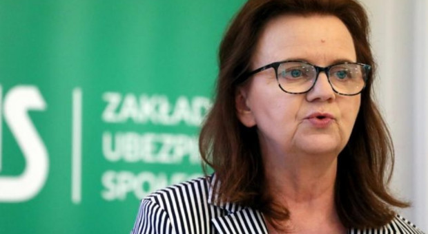 Gertruda Uścińska (fot. twitter.com/zus_pl) Uścińska: Poszerzamy formy wsparcia dla przedsiębiorców