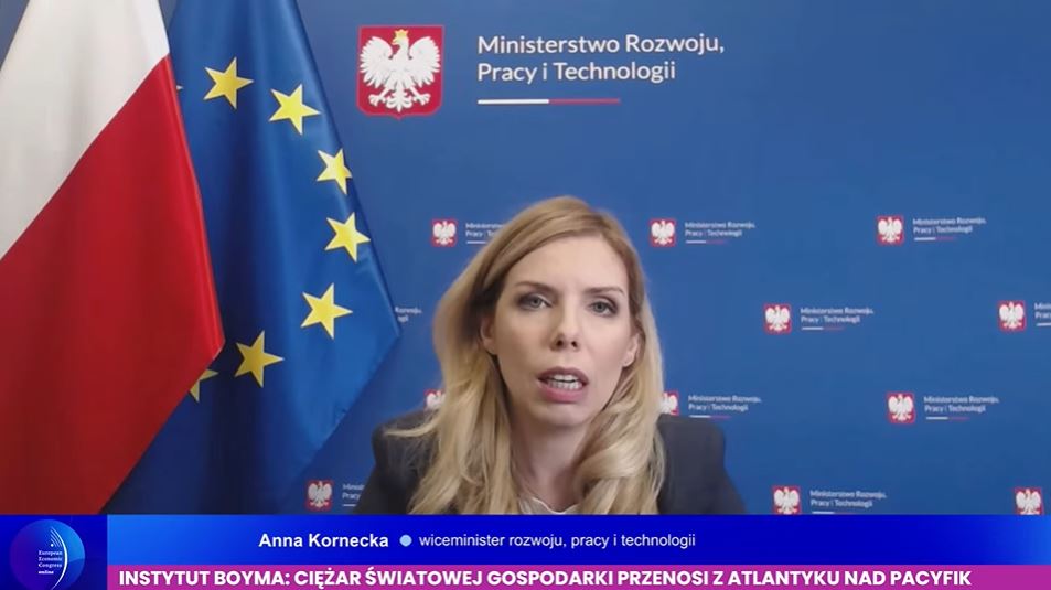 Anna Kornecka, wiceminister rozwoju, pracy i technologii. Fot. PTWP
