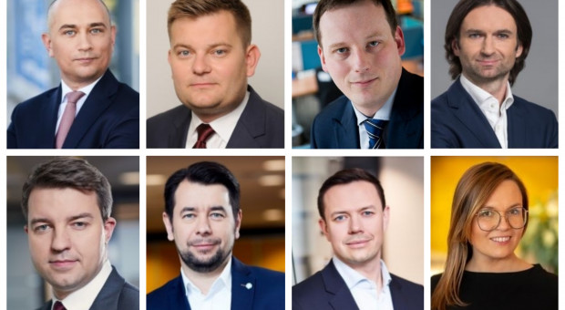 Od lewego górnego rogu: Andrzej Zubik, Tomasz Turski, Michał Targiel, Rafał Szczotka. Od lewego dolnego roku: Krzysztof Sieczkowski, Bartosz Margol, Michał Gójski, Aleksandra Bańkowska (Fot. mat. pras.) Nowi partnerzy w PwC