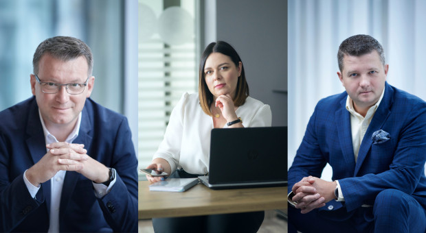 Od lewej: Wojciech Kęsik, Milena Kozik, Marcin Kubuj (Fot. Mat. pras.) Nowi dyrektorzy w Grupie Orbis
