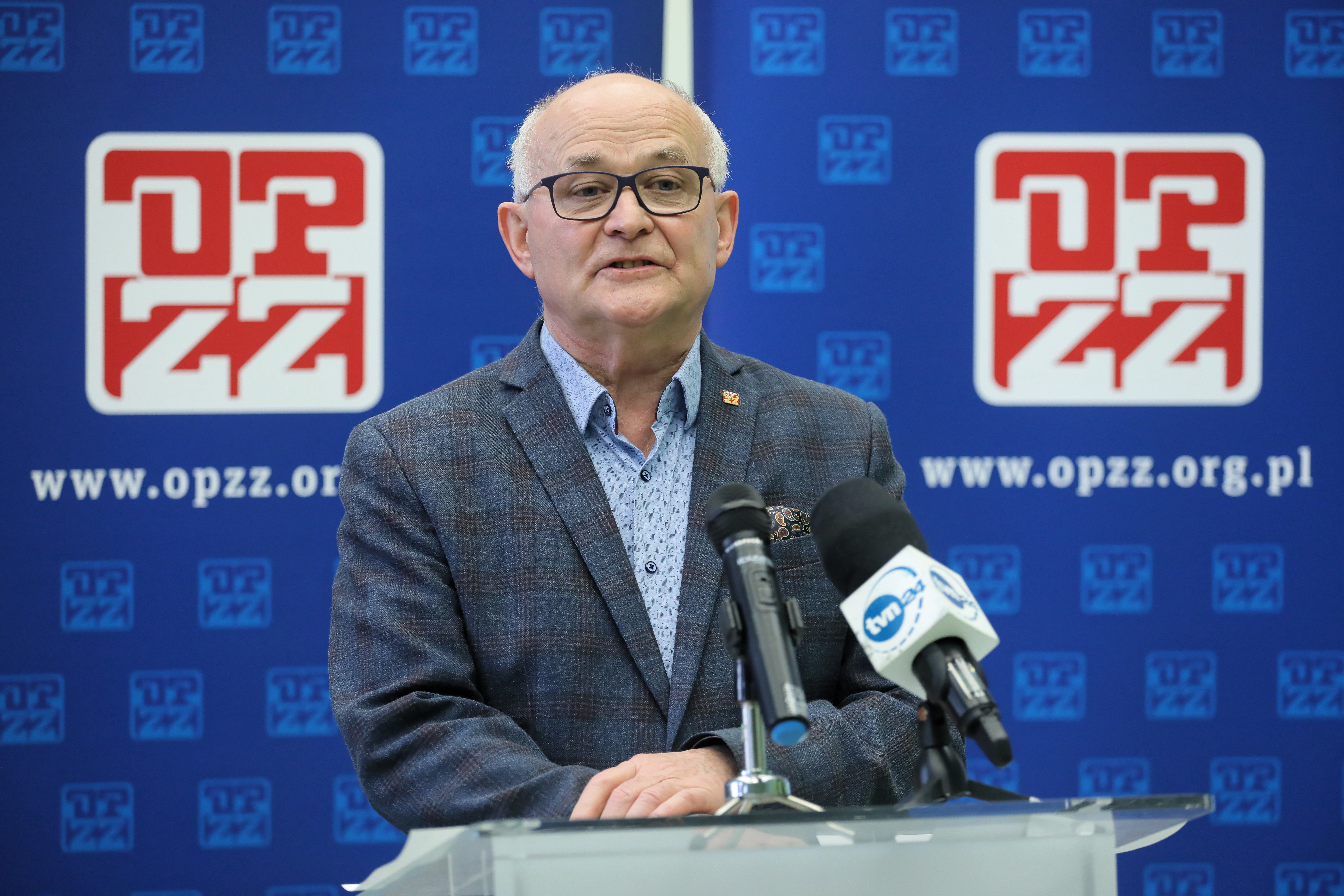 Andrzej Radzikowski, przewodniczący OPZZ (fot. PAP/Paweł Supernak)