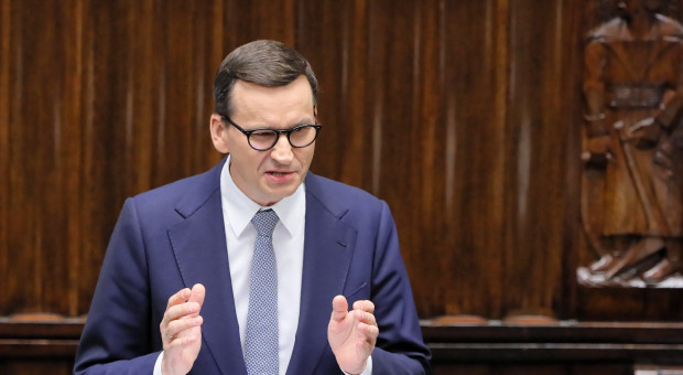 Polski Ład to sztandarowy projekt rządu Mateusza Morawieckiego (fot. PAP/Paweł Supernak) Pomysł PiS to "bubel uderzający w polskich przedsiębiorców"