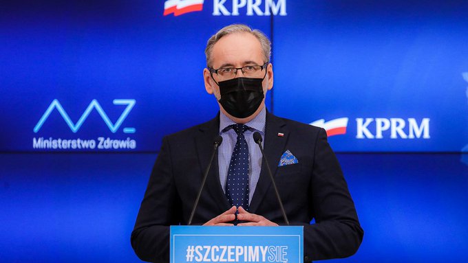 Minister zdrowia Adam Niedzielski (fot. Twitter / MZ_GOV_PL)