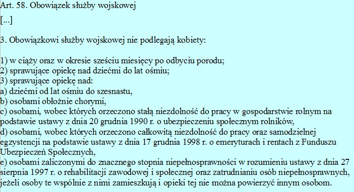 Źródło: Ustawa z 21 listopada 1967 r. o powszechnym obowiązku obrony Rzeczypospolitej Polskiej
