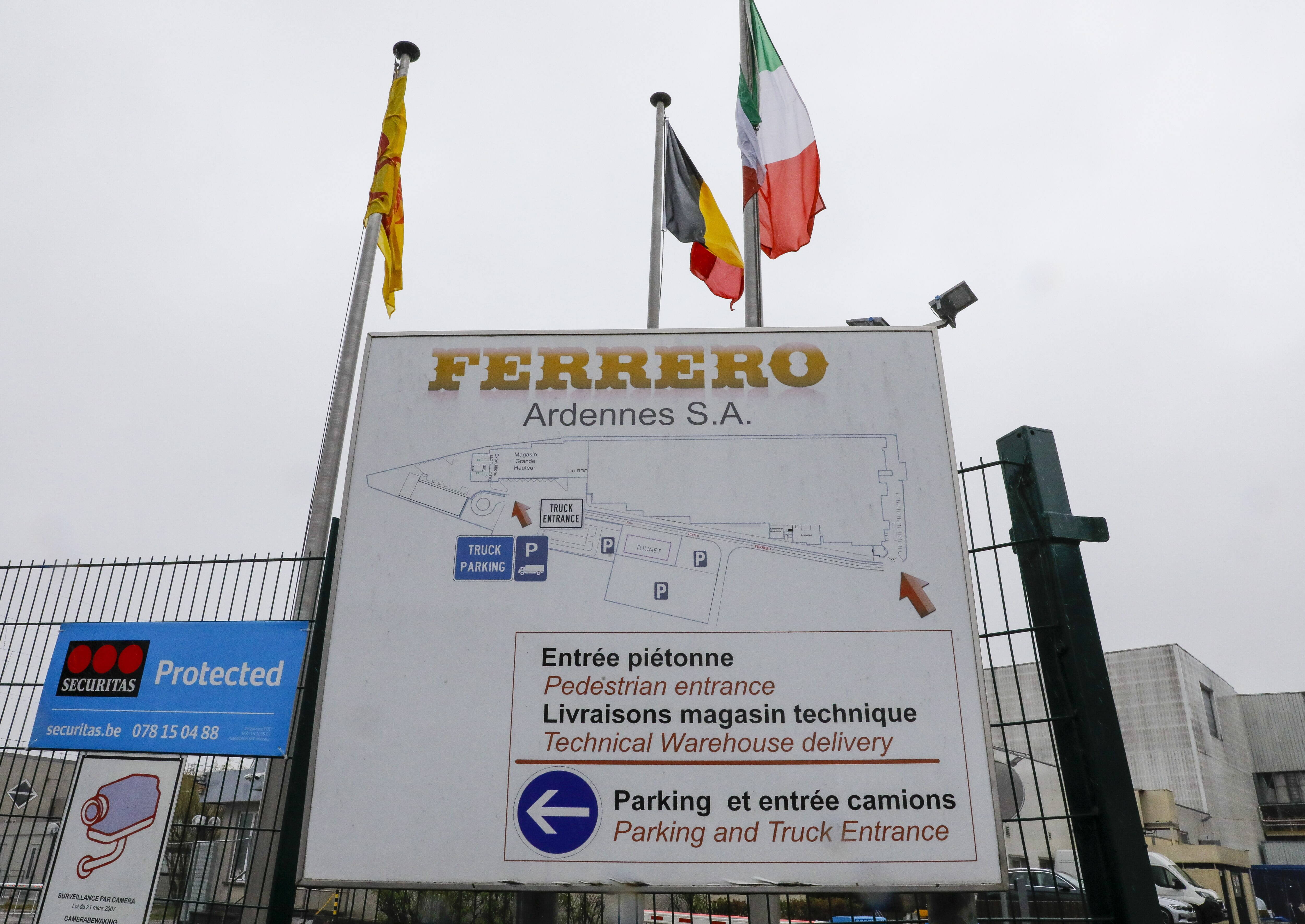 Fabryka Ferrero w Belgii (fot. PAP/EPA)