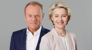 Donald Tusk i Ursula von der Leyen na Europejskim Kongresie Gospodarczym